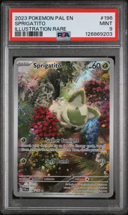 2023 Pokemon Scarlet Violet Paldea Evolved Illus Rare Sprigatito PSA 9 - Image 1