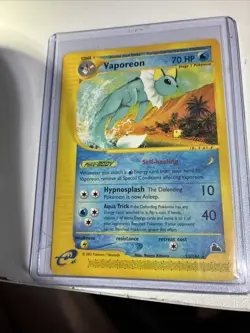 2003 Vaporeon 33/144 - Skyridge Non-Holo Rare - Pokemon TCG - NM - Image 1