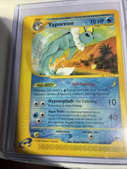 2003 Vaporeon 33/144 - Skyridge Non-Holo Rare - Pokemon TCG - NM - Image 2