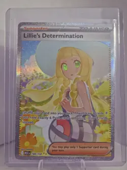 Pokemon TCG Lillie's Determination 184/132 Me01: Mega Evolution Holo Mint - Image 1