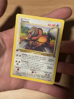 Pokemon Tauros 47/64 Jungle 1st Edition Regular Uncommon 60 HP Basic English - Image 1