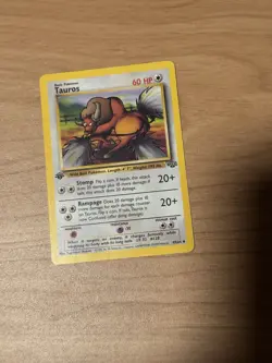 Pokemon Tauros 47/64 Jungle 1st Edition Regular Uncommon 60 HP Basic English - Image 2