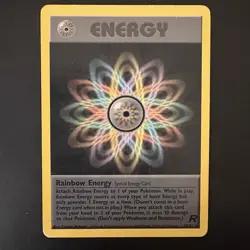 Pokemon Vintage Team Rocket Rainbow Energy Non Holo Rare - Image 1