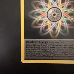 Pokemon Vintage Team Rocket Rainbow Energy Non Holo Rare - Image 5