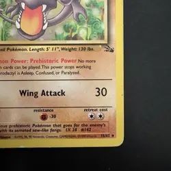 Pokemon TCG Vintage Non Holo Rare Aerodactyl Fossil 16/62 WotC - Image 4