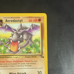 Pokemon TCG Vintage Non Holo Rare Aerodactyl Fossil 16/62 WotC - Image 3