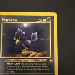 Pokemon Vintage Rare Murkrow Neo Genesis 24/111 WotC - Image 3