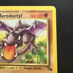 Pokemon TCG Vintage Non Holo Rare Aerodactyl Fossil 16/62 WotC - Image 3