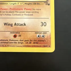 Pokemon TCG Vintage Non Holo Rare Aerodactyl Fossil 16/62 WotC - Image 4