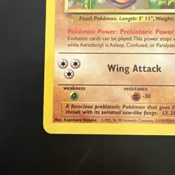 Pokemon TCG Vintage Non Holo Rare Aerodactyl Fossil 16/62 WotC - Image 5