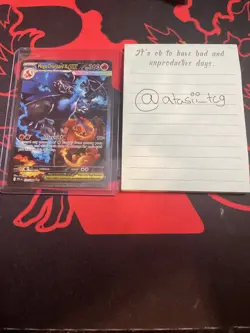 Mega Charizard x EX 125/094 SIR Pokemon Phantasmal Flames PSA 10 Contender !!! - Image 2