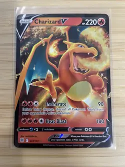 Pokemon TCG Charizard V Sword & Shield: Brilliant Stars 017/172 Holo Ultra NM - Image 1