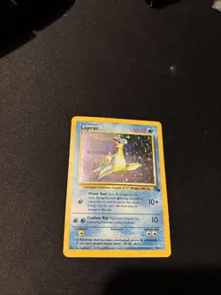 1999 Pokemon TCG Lapras Holo Fossil Set Unlimited #10/62 Near Mint! 071 NM NM+ - Image 1