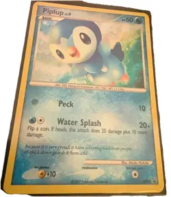 Pokemon TCG Piplup Holo Black Star Promo DP03 Diamond & Pearl 2007 - Image 1
