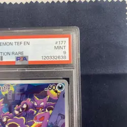 GASTLY 2024 POKEMON TEMPORAL FORCES ILLUSTRATION RARE 177/162 PSA 9 - Image 3