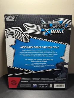 NEW TCG Pokemon Scarlet & Violet Black Bolt Binder Collection Box FACTORY SEALED - Image 2