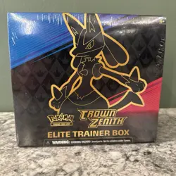 Pokemon TCG Crown Zenith Elite Trainer Box Factory Sealed ETB with Protector 820650871474 - Image 1