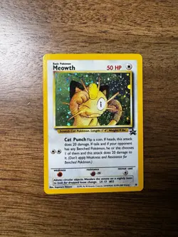 Pokemon Meowth #10 Ultra Rare Black Star Promo Holo-Basic - Image 2