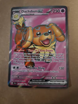 Pokemon TCG Dachsbun ex 160/142 Ultra Rare Full Art Sv07: Stellar Crown - Image 1