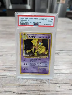 PSA 9 MINT Pokemon Kadabra (Yoshida) #64 Vending Series 3 Japanese 1998 - Image 1