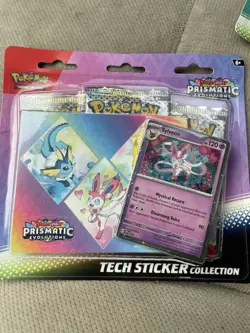 Pokemon TCG Prismatic Evolutions Tech Sticker Collection - Sealed Pack - Image 1