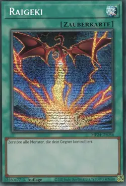 yugioh Raigeki MP24-DE056 Secret Rare 1.Auflage Deutsch - Image 1