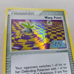 Warp Point 84/100 Crystal Guardians Reverse Holo Stamped Nitendo Pokemon Card - Image 3