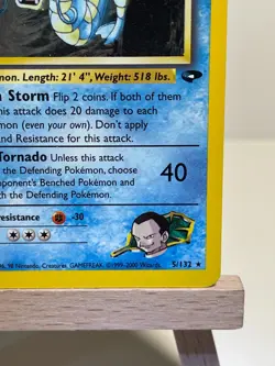 Giovanni's Gyarados [5/132] Gym Challenge Holo Rare WOTC Pokemon Card TCG - Image 5