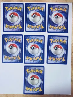 Pokemon BASE SET 2 -- 7 NUMBERED ENERGY CARDS -- NON-HOLO CARDS -- ALL NM - Image 2