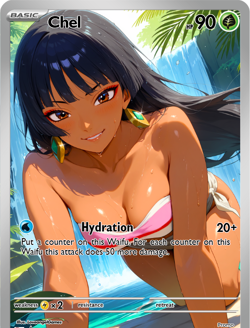 LoveangelGames-Season 2- Custom Card- Waifu Universe- Chel - Image 1