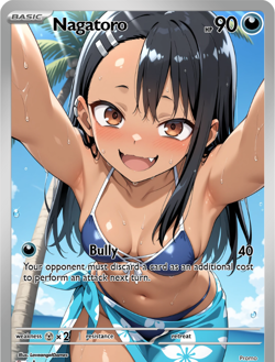 LoveangelGames-Season 2- Custom Card- Waifu Universe- Nagatoro - Image 1