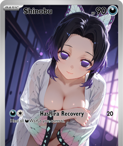 LoveangelGames-Season 2- Custom Card- Waifu Universe- Shinobu - Image 1