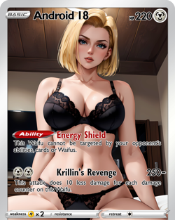 LoveangelGames- Custom Card-Character Set- Android 18 - Image 1