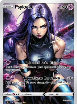 LoveangelGames- Custom Card-Character Set- Psylocke - Image 1