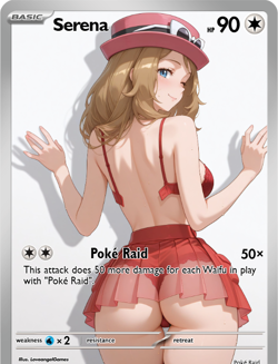 LoveangelGames-Season 2- Custom Card- Waifu Universe- Serena Raid - Image 1