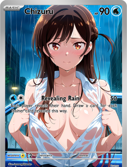 LoveangelGames-Season 2- Custom Card- Waifu Universe-Chizuru Rain - Image 1