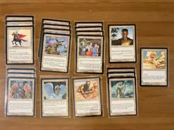 Lot of 21 MTG Cards from Weatherlight Edition, Magic the Gathering White 1997 - Image 1