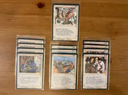 Lot of 12 MTG Cards from Fallen Empires, Magic the Gathering White 1994 - Image 1