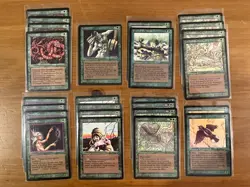 Lot of 25 Green MTG Cards from The Dark Edition, Magic the Gathering 1994 - Image 1