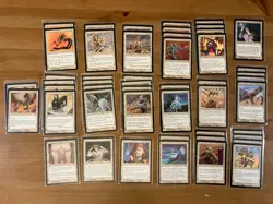 Lot of 49 MTG Cards from the Tempest Edition, Magic the Gathering White 1997 - Image 1