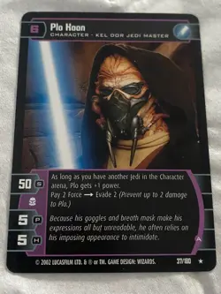 2002 Star Wars TCG WOTC AOTC PLO KOON (A) Rare Card NM - Image 1