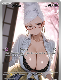 LoveangelGames-Season 2- Custom Card- Waifu Universe- Seiko Oracle - Image 1