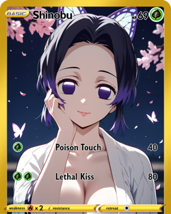 LoveangelGames- Custom Card-Silent Night - Shinobu - Image 1