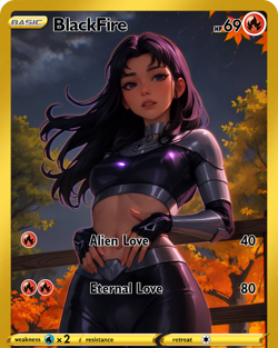 LoveangelGames- Custom Card-Silent Night - Blackfire - Image 1