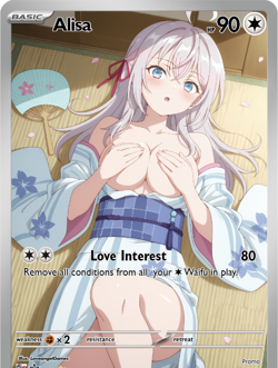 LoveangelGames-Season 2- Custom Card- Waifu Universe- Alisa Love - Image 1