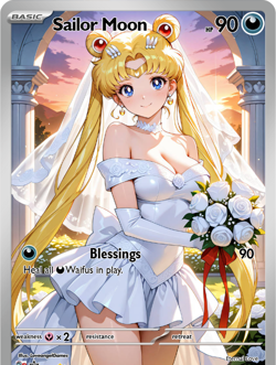 LoveangelGames-Season 2- Custom Card- Waifu Universe-Sailor Moon - Image 1