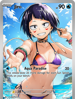 LoveangelGames-Season 2- Custom Card- Waifu Universe-Jiro Sunsplash - Image 1