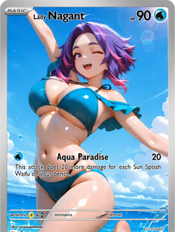 LoveangelGames-Season 2- Custom Card- Waifu Universe-Lady Nagant Sunsplash - Image 1