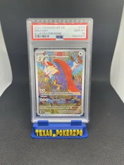 Pokemon TCG Braviary Illustration Rare Card 214/191 Surging Sparks PSA 10 - Image 1