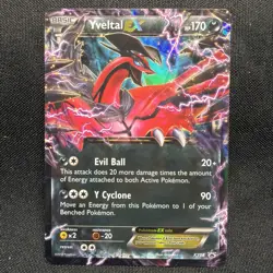 Yveltal EX XY08 XY Black Star Promo Holo Pokemon Card MP - Image 1